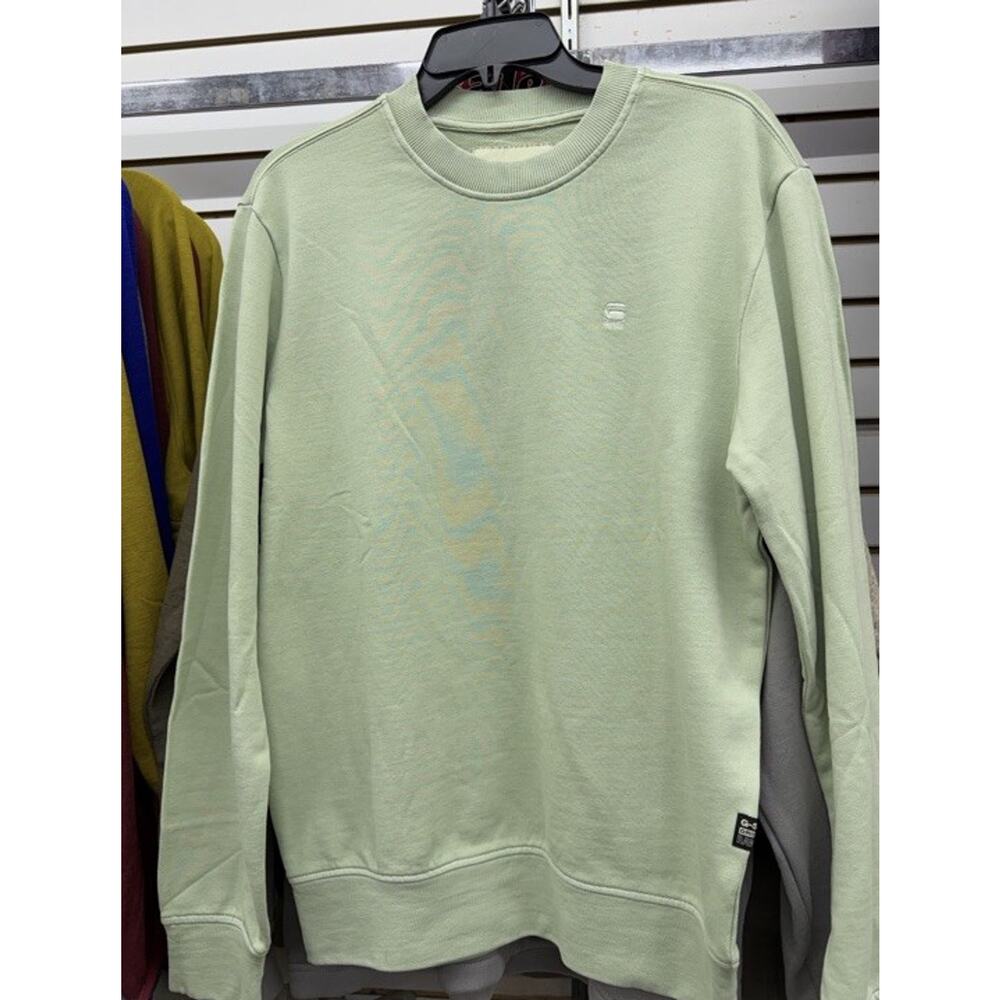 G Star Raw Mens Size Medium Pullover Crew Neck Green